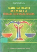 Taktik dan strategi membela  perkara  tata usaha negara