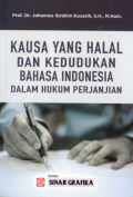 Kausa  yang Halal dan Kedudukan Bahasa Indonesia Dalam Hukum Perjanjian