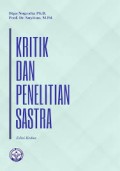 Kritik Dan Penelitian Sastra