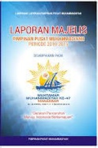 Laporan Majelis, Pimpinan Pusat Muhammadiyah periode 2010-2015