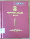 Lembaran daerah provinsi sumatera utara tahun 2015