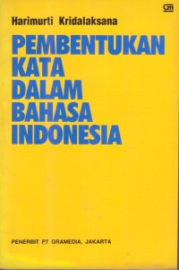 Pembentukan Kata Dalam Bahasa Indonesia