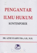 Pengantar ilmu hukum kontemporer