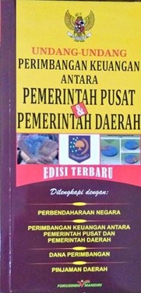 Undang-undang perimbangan keuangan antara pemerintah pusat dan pemerintah daerah