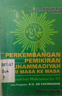 Perkembangan pemikiran muhammadiyah dari masa ke masa