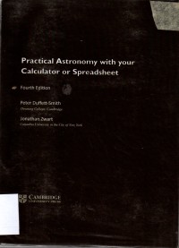 Practical astronomy with your calculator or spreadsheet