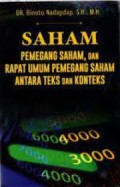 Saham Pemegang Saham, Dan Rapat Umum Pemegang Saham Antara Teks dan Konteks