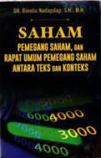 Saham Pemegang Saham, Dan Rapat Umum Pemegang Saham Antara Teks dan Konteks