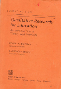 Qualitative research for education; an introduction to theory and methods