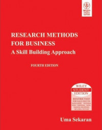 Research methods for business: a skill building approach